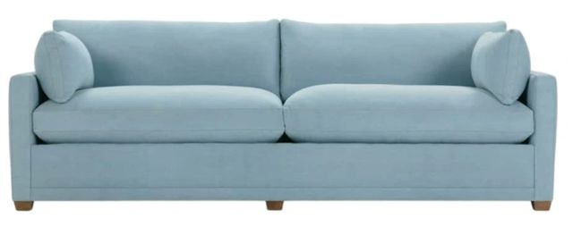 Rowe® Customizable Sylvie 88” Two Cushion Everyday Denim Deep Sofa-1