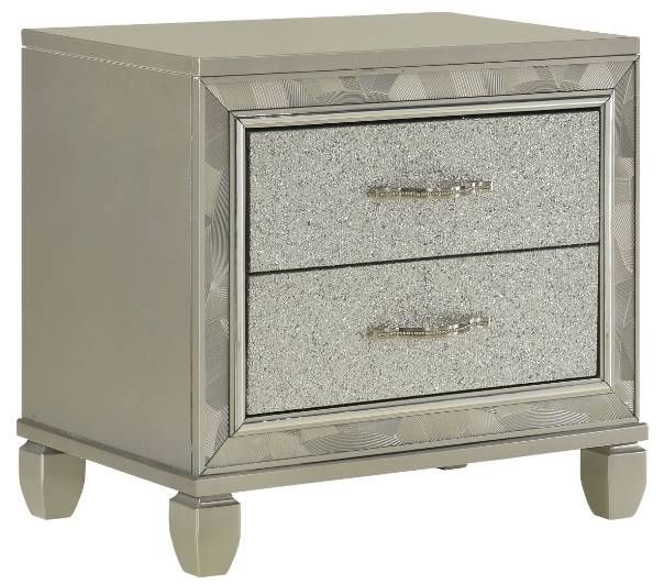 New Classic® Home Furnishings Radiance Silver Nightstand-0