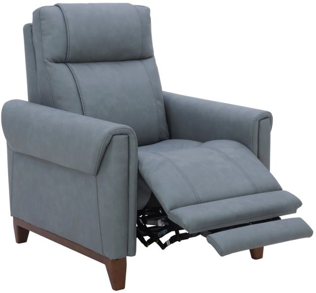 Parker House® Conrad Blue Dusk Power High Leg Recliner with Headrest-2