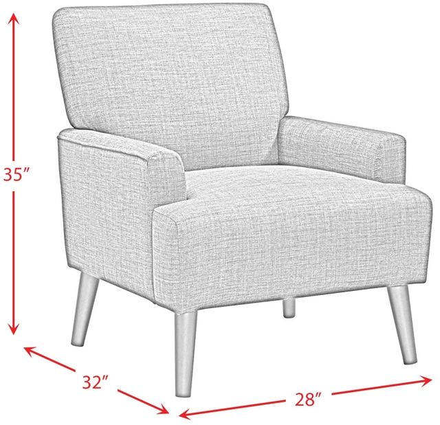Elements International Kiwi Orange Accent Chair-2