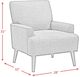 Elements International Kiwi Orange Accent Chair-2