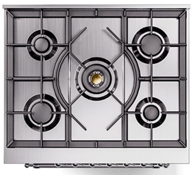Ilve® Nostalgie II Series 30" Stainless Steel Pro Style Dual Fuel Range-2