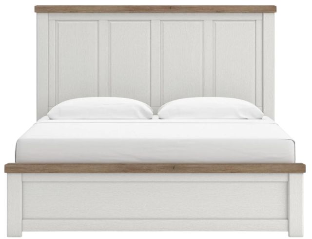 Benchcraft® Savonport Brown/White King Panel Bed-2
