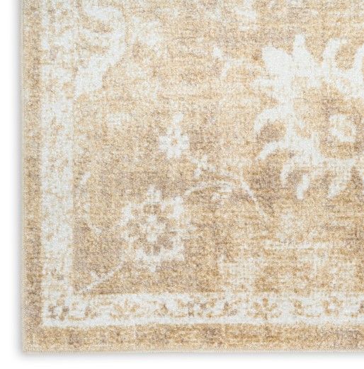 Nourison Home™ Astra Machine Washable Ivory Gold 5'x7' Area Rug-2