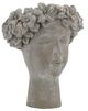 A & B Home Gray Female Head Bust Planter-0