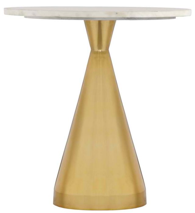 Meridian Furniture Emery Brushed Gold End Table-1