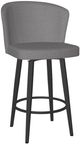 Amisco Benson Black Coral/Silverpoint Swivel Counter Stool-0