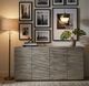 Crestview Collection Drift Brown Stain 4-Door Sideboard-1