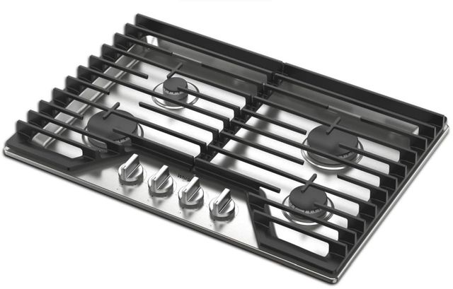 Whirlpool® 30" Stainless Steel Gas Cooktop-1