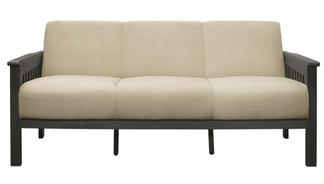 Homelegance® Lewiston Antique Gray/Light Brown Sofa-2