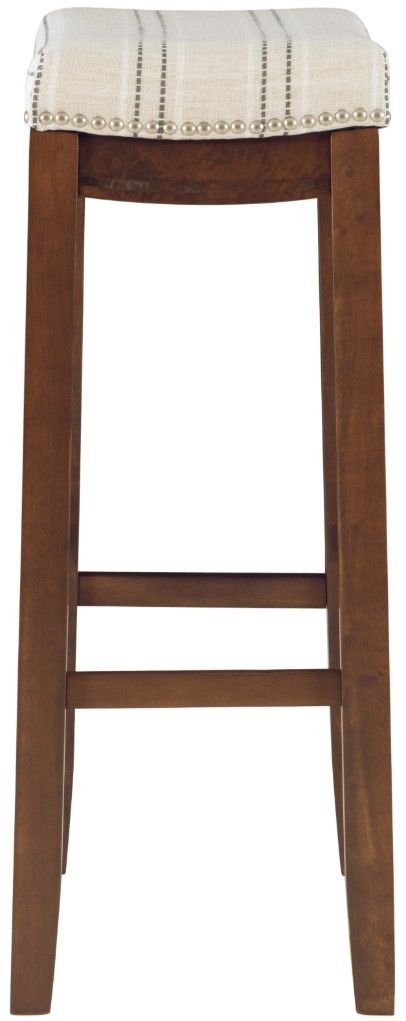 Linon Claridge Brown/Natural Bar Stool-4