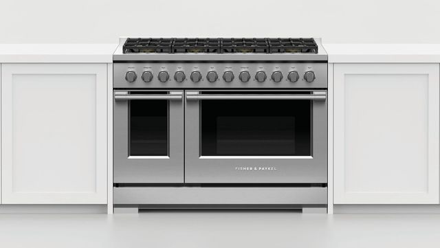 Fisher & Paykel Series 7 48" Stainless Steel Pro Style Liquid Propane Gas Range-4