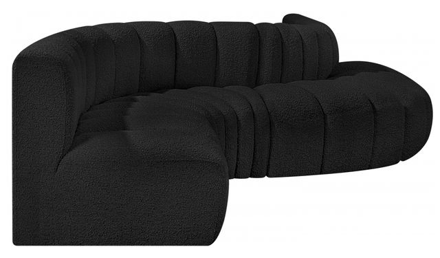 Meridian Furniture Arc 6-Piece Black Sectional-1