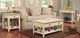 Handstone Customizable Florence Cloud White End Table with Drawer and Shelf-1
