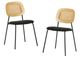 VIG Furniture Modrest Alizee 2-Piece Black Dining Chair Set-2