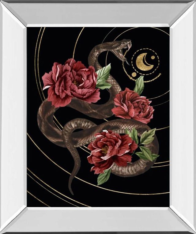Classy Art Burn and Shine I by Melissa Wang Mirror Framed Wall Art-0