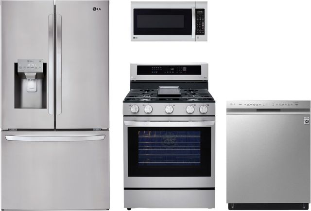 LG 4 Piece Kitchen Package-Stainless Steel-0