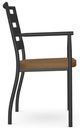Amisco Customizable Tori Dining Arm Chair-2