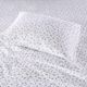 Olliix by Intelligent Design Grey Stars Full Cozy Soft Cotton Novelty Print Flannel Sheet Set-2