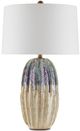 Currey & Company Montmartre Milk/Off-White/Purple Table Lamp-1