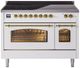 Ilve® Nostalgie II Series 48" White Pro Style Induction Range-0