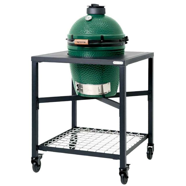 Big Green Egg® Black Aluminum Grill Cart-1