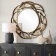 Uttermost® Cutting Edge Antiqued Golden Bronze Round Mirror-1