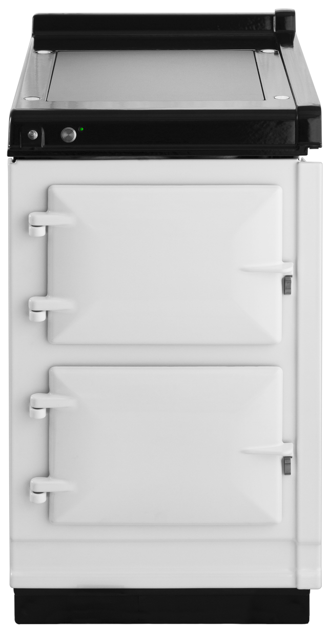AGA 20" White Hotcupboard with Warming Plate-0