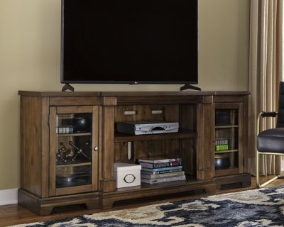 Signature Design by Ashley® Flynnter Medium Brown 75" TV Stand-2