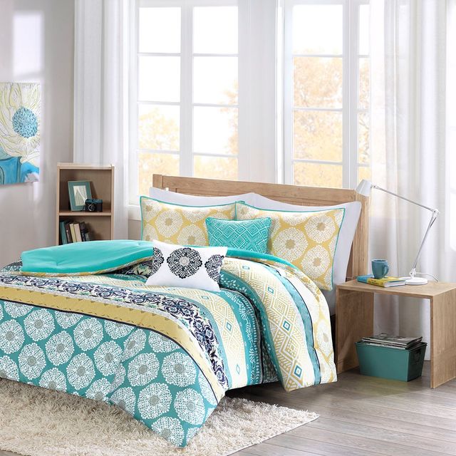 Olliix by Intelligent Design Arissa Green Twin/Twin XL Comforter Set-0