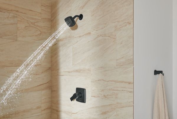 Peerless Ezra® Matte Black Shower Only Trim Kit-1