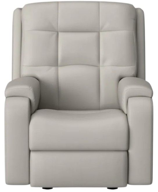 Flexsteel® Customizable Arlo Leather Power Rocker Recliner with Power Headrest-4
