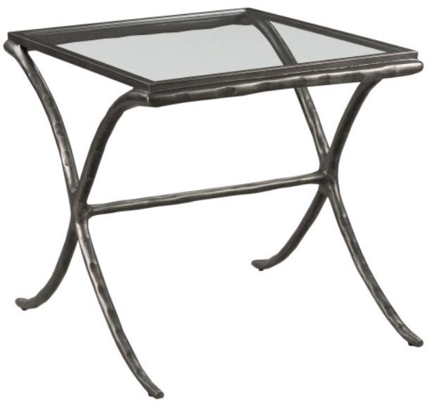 Kincaid® Milan-Acquisitions Glass Top End Table with Gray Base-2