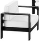 Linon Key Largo 3-Piece Black/White Aluminum/Fabric Outdoor Conversation Set-1