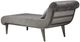 Michael Amini® Roxbury Park Gray/Stainless Steel Chaise-2