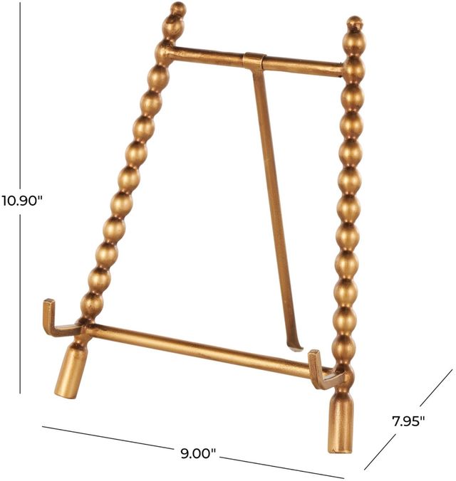Deco Marche Gold 9” Abstract Wide Display Easel-3
