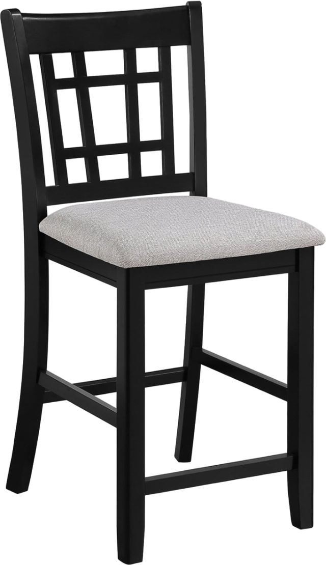 Crown Mark Hartwell Black/Light Gray Counter Chair-0