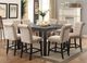 Furniture of America® Sania III Antique Black Counter Height Table-1