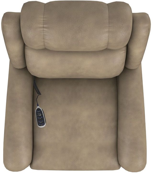 La-Z-Boy® Clayton Mushroom Gold Power Lift Recliner with Massage and Heat-4