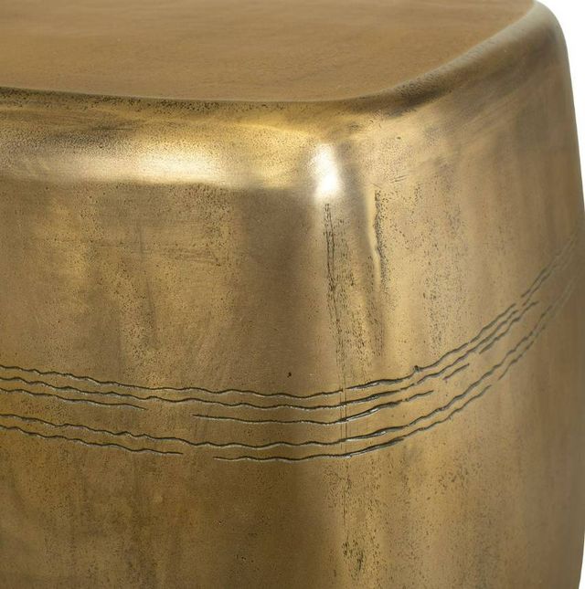 Uttermost® Saguaro Aged Brass Aluminum Indoor-Outdoor Side Table-4