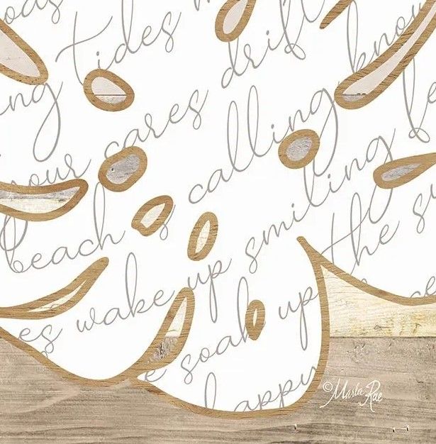 Classy Art Coastal Leaf II by Marla Rae Wall Art-1