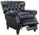 BarcaLounger® Presidential Wenlock Onyx Leather Manual Recliner-1