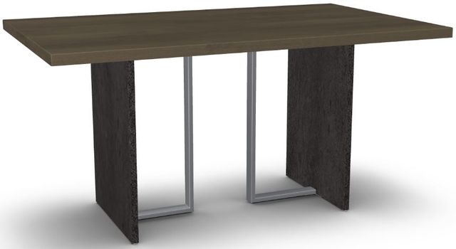 Amisco Customizable Zoel 60" Solid Birch Dining Table with 1.5" Tabletop -0