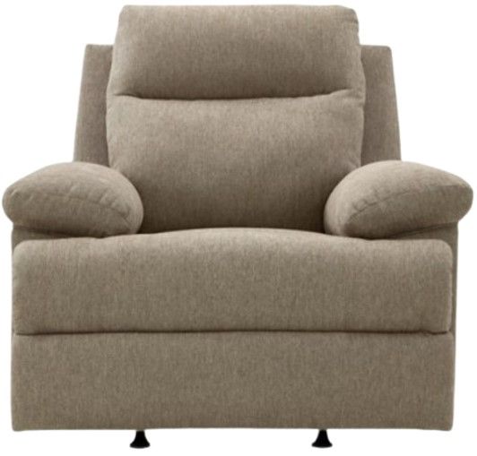 Signature Design by Ashley® Side-Swipe Mocha Manual Rocker Recliner -4
