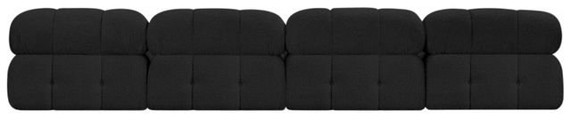 Meridian Furniture Ames 4-Piece Black Modular Sofa-2