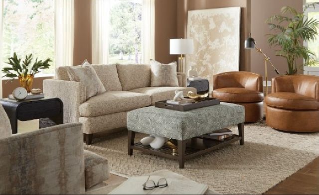 Craftmaster® Customizable CM Modern Two Cushion Sofa-1