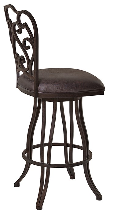 Armen Living Celeste Swivel Stool - Thumbnail 2