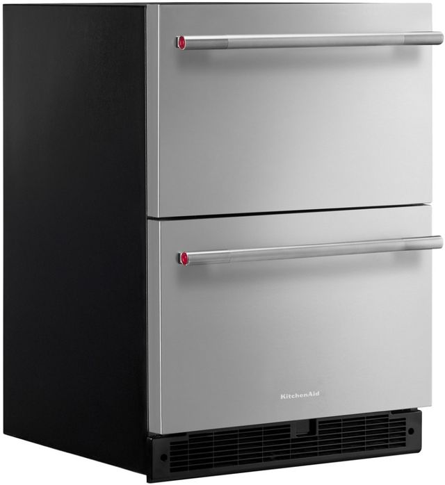 KitchenAid® 24" 4.4 Cu. Ft Stainless Steel Refrigerator Drawer-2