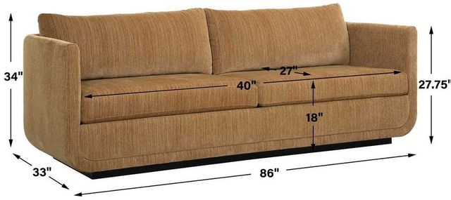 Uttermost® Abound Ginger Sofa-3