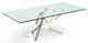 VIG Furniture Modrest Legend Clear/Silver Dining Table-0